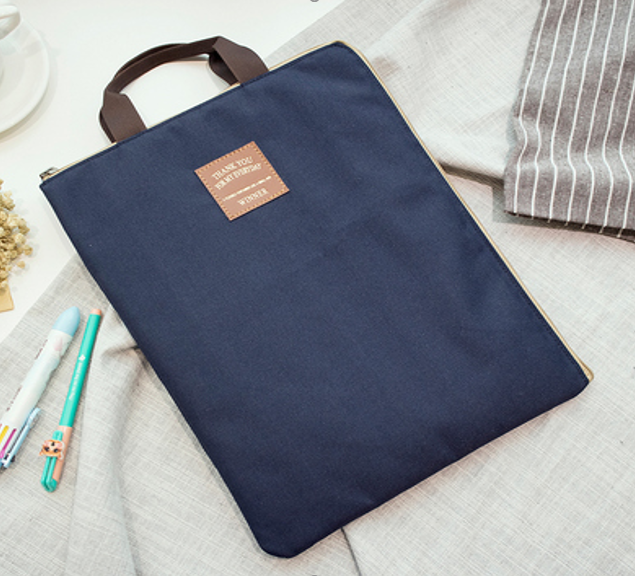 A4 WINNER file bag-Navy